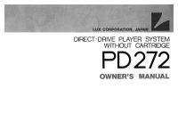 Luxman PD-272-Owners-Manual 